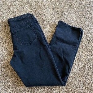 Old Navy Kicker Boot Cut Jeans Women's Extra High Rise Black Button Fly size 8
